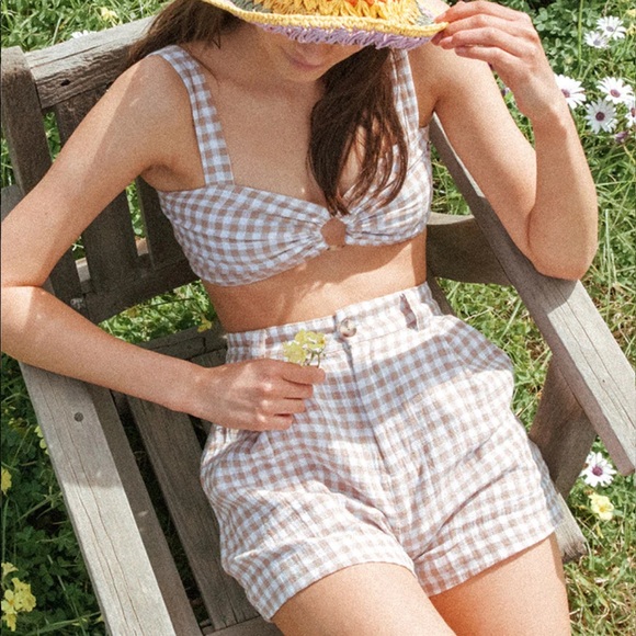 NWT GHANDA Oxford Shorts - Picture 3 of 6